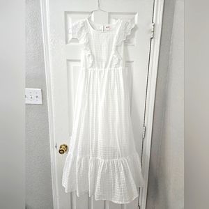 Girls white maxi dress 👗